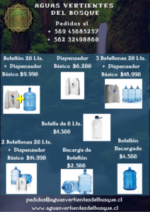 Venta de Agua Purificada, Certificada por el Ministerio de Salud Chile