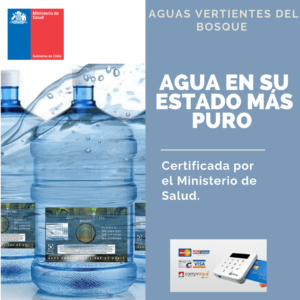 Venta de Agua Purificada, Certificada por el Ministerio de Salud Chile