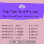 Tarot Psiquico, Fono tarot Chile,tarot whatsapp,tarot telefonico - Santiago